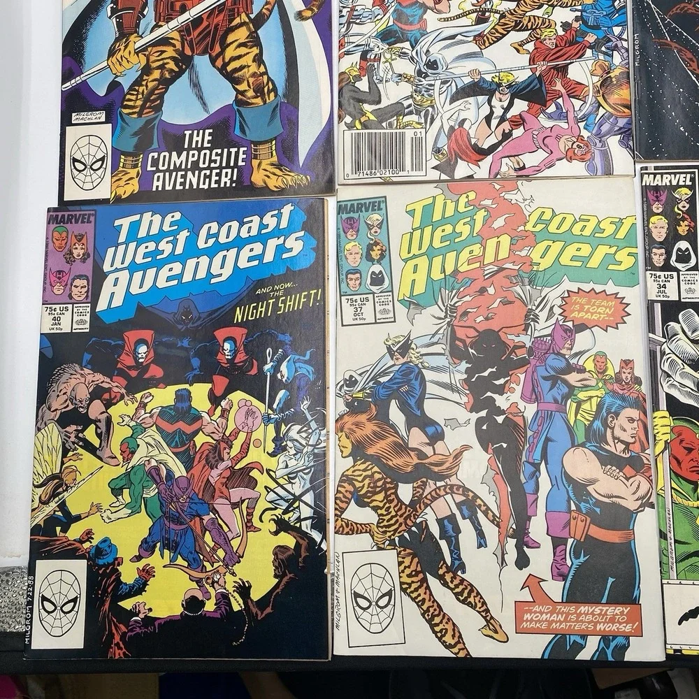 The West Coast‎ Avengers Comic Book Collection Lot 10 Issues Marvel SEE ALL PICS